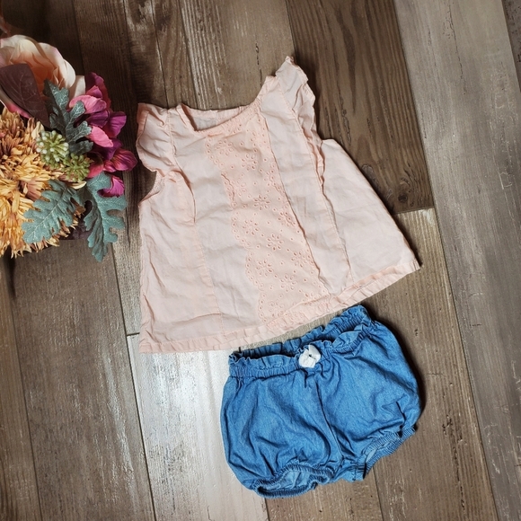 Carter's and Starting Out Baby Girl Summer Outfit Size 6m EUC - Picture 10 of 10